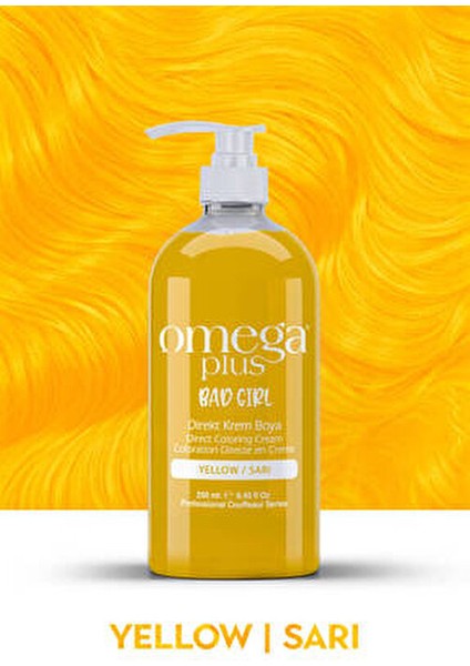 Bad Girl Sarı Direkt Krem Boya 250 ml Saç Rengini Canlandıran Ürün modelleri