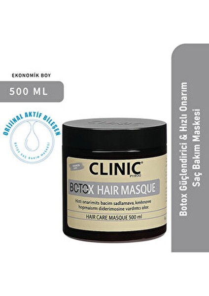 Saç Bakım Maskesi Botox Hacim Artırıcı Etki 500 ml Paraben İçermeyen Formül fiyatları