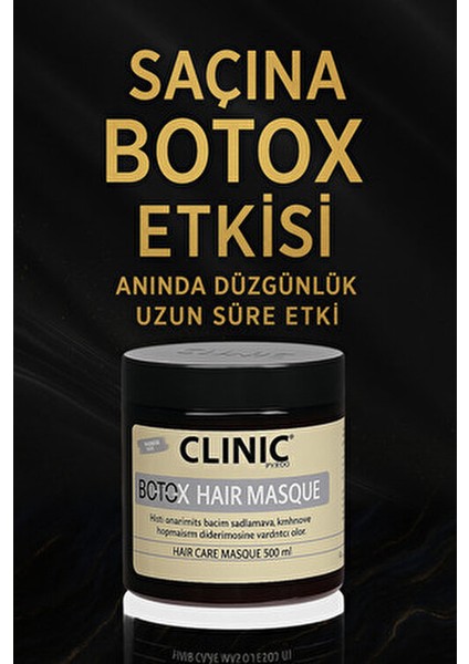 Saç Bakım Maskesi Botox Hacim Artırıcı Etki 500 ml Paraben İçermeyen Formül modelleri