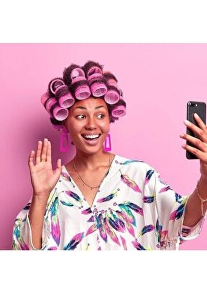 5 cm Saç Bigudi Seti 6 Parça Plastik Malzeme Tüm Saç Tipleri İçin