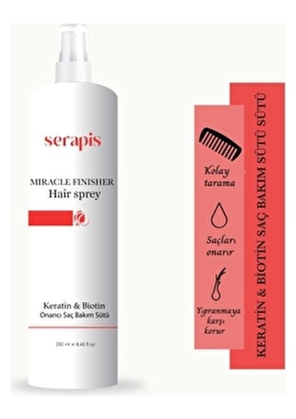 Keratin & Biotin Onarıcı Saç Bakım Sütü 250 ml Tüm Saç Tipleri İçin İpeksi Doku fırsatları