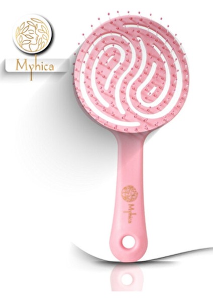 Açık Pembe Pro Üç Boyutlu Oval Saç Fırçası Ergonomik Tasarım ile Kolay Kullanım modelleri