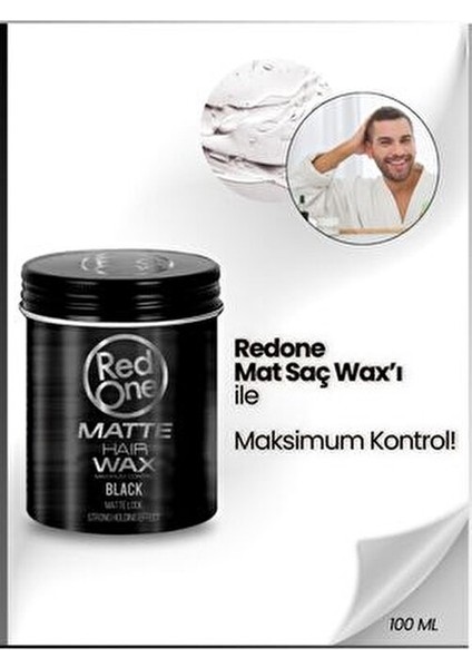 Mat Wax Şekillendirici Aromatik Koku 100 ml Siyah Renkli Erk Saç Ürünü indirimleri