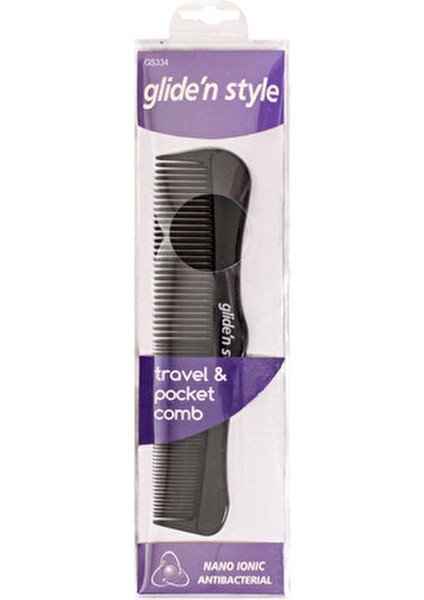 Seyahat ve Cep Tarak İyonik Özellikli Antibakteriyel 1 Adet Siyah fiyatları