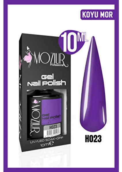 Mozıur Kalıcı Oje UV LED Teknolojisiyle Canlı Turuncu 10 ml Kolay Uygulama