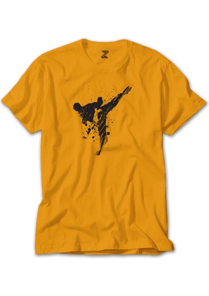 World Karete Fighter Sarı Tişört Liyada