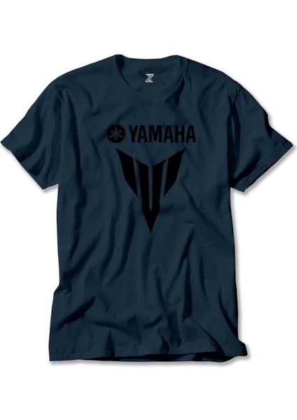 Yamha MT07 Black Lacivert Tişört Liyada