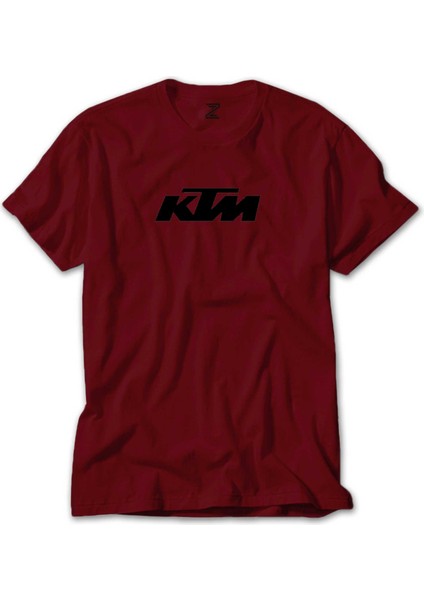 Ktm Motorcycle Black Logo Kırmızı Tişört Liyada