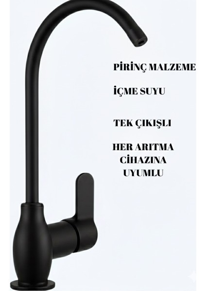 Rudis Pirinç Gövdeli Mat Siyah Içme Suyu Bataryası fırsatları