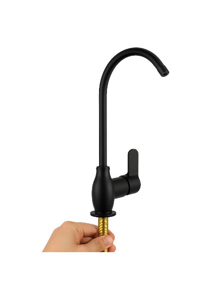 Rudis Pirinç Gövdeli Mat Siyah Içme Suyu Bataryası indirimleri