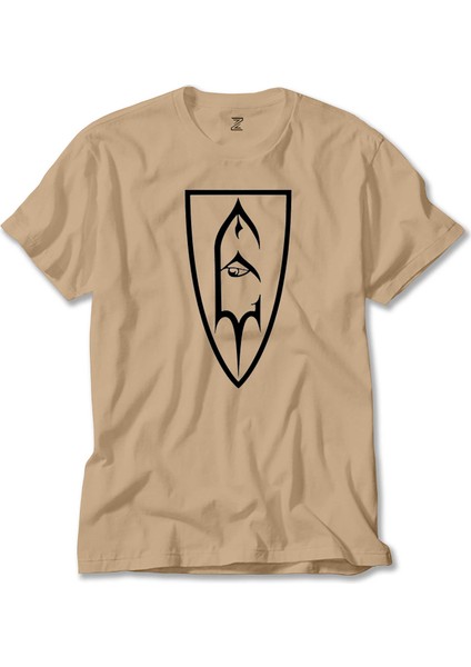 Emperor Shield Woven Krem Tişört Liyada