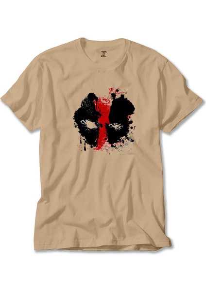 Deadpool Boyama Krem Tişört Liyada