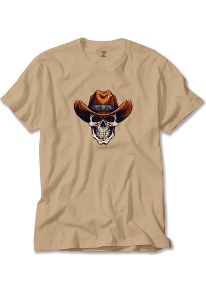 Kovboy Gold Toothed Krem Tişört Liyada
