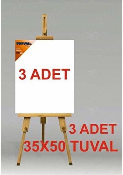 35X50 Tuval Akrilik ve Yağlı Boya İçin Uygun 3 Adet Makine Gergili Beyaz modelleri