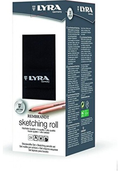 Rembrandt Çantalı Eskiz Seti 24 Parça Keçeli Kalemlerle Taşınabilir Siyah indirimleri