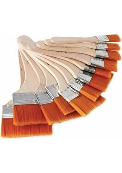 Ekonomik Zemin Fırça No:10 Sentetik Uçlu Hobi ve Sanatsal Çalışmalar İçin Sarı fiyatları