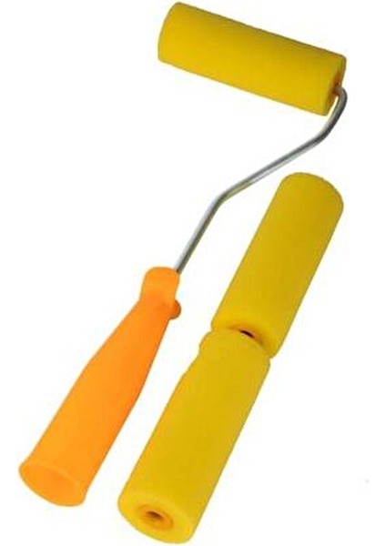 Sünger Metal Sap Rulo Fırça Seti Sarı 10 cm Pürüzsüz Yüzeyler İçin Kolay Temizlenebilir fiyatları
