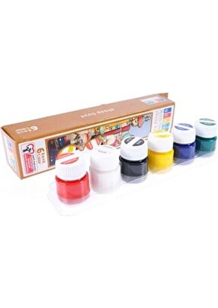 Ahşap Boya Seti 6 Renkli 15 ml Sanatsal Malzeme Ahşap Boyama İçin Uygun modelleri