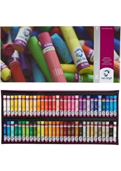 Yağlı Pastel Boya Seti 60'lı Canlı Renkler ve Yüksek Pigment Özelliği
