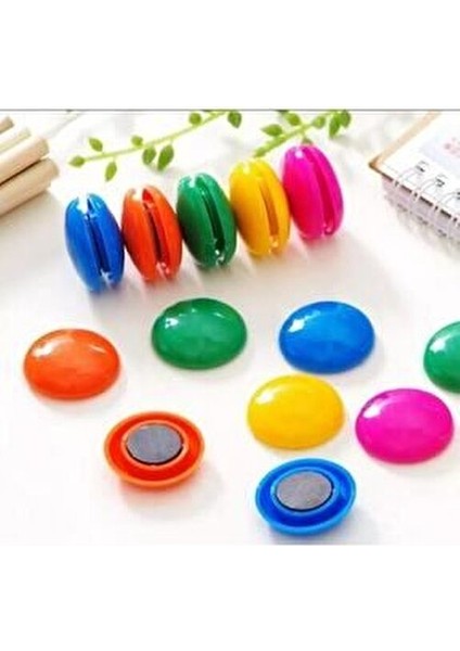 Renkli Mıknatıs Metal Yüzeyler İçin 10'lu Paket Canlı Renklerle Şık Tasarım modelleri