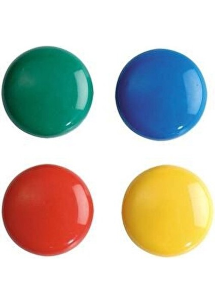 Renkli Mıknatıs Metal Yüzeyler İçin 10'lu Paket Canlı Renklerle Şık Tasarım