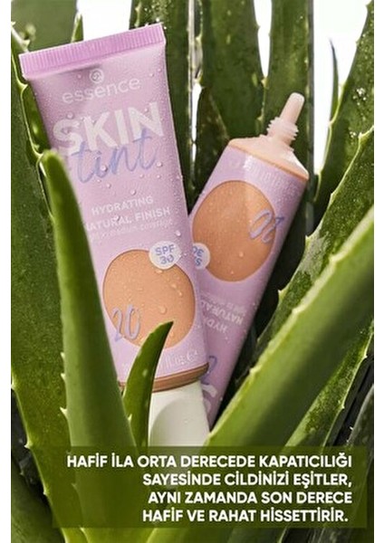 Skin Tint Nemlendirici Fondöten 20 SPF 30 Doğal Görünüm Hafif Kapatıcılık 30 ml indirimleri