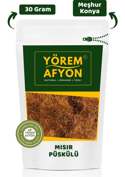 Yörem Afyon Meşhur Konya Yerli Mahsul Mısır Püskülü, Laz Otu | 30GR.