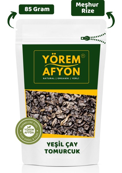 Yörem Afyon Rize Yerli Hasat Yemyeşil Diyet Dostu Yumuşak Içim Tomurcuk Yeşil Çay (Camellia Sinensis) | 85GR.