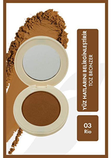 Toz Bronzer Rio Kadife Bitişli Yapısı ile Pürüzsüz Görünüm Sağlar fiyatları