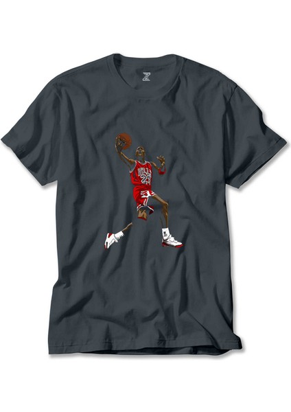 Air Jordn Grafiti Füme Tişört Liyada