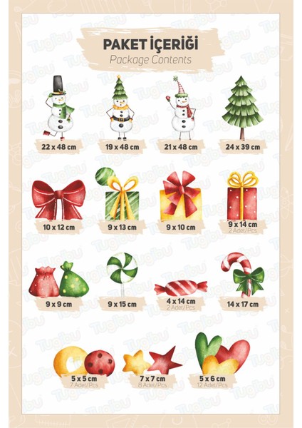 Dans Eden Kardan Adamlar Sticker Seti, Yılbaşı Sticker Seti, Yılbaşı Pencere ve Duvar Dekorasyon Sticker Seti modelleri