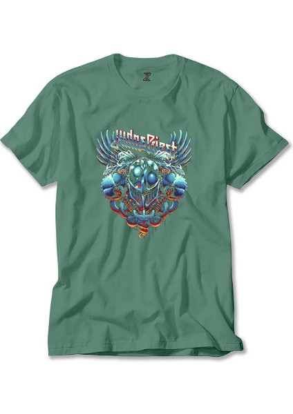 Judas Priest Painkiller Facing Yeşil Tişört Liyada