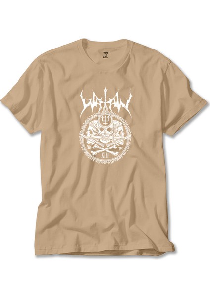 Watain Black Metal Band Krem Tişört Liyada