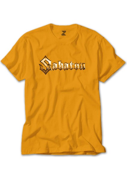 Sabaton Logo Gold Sarı Tişört Liyada