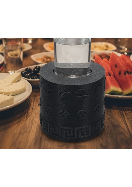 Tek Kadeh Ehlikeyf Kilim Motifli, Termojelli Paslanmaz Çelik, Donarak Soğutan