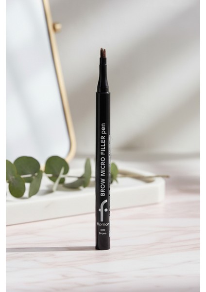 Brow Micro Filler Tarayıcı Keçe Uçlu Kaş Kalemi (03 Brown) 8682536093033
