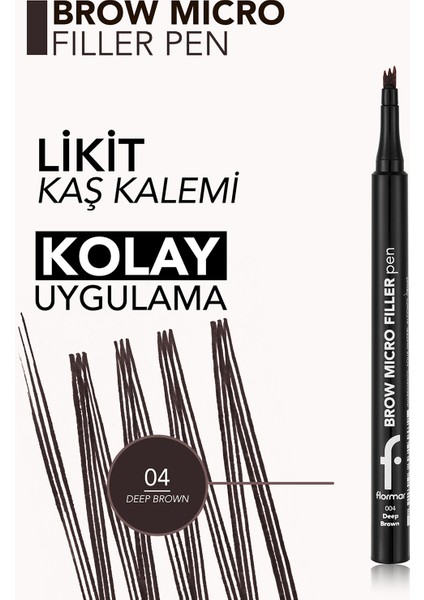 Brow Micro Filler Tarayıcı Keçe Uçlu Kaş Kalemi (04 Deep Brown) 8682536093040 fırsatları