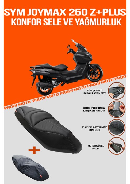 SYM JOYMAX 250 X PLUS Konfor Sele ve Yağmurluk Kılıf