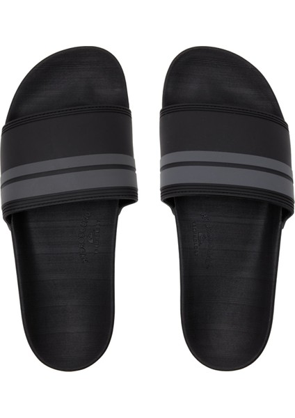 Erkek Terlik Rivi Slide Siyah/Gri