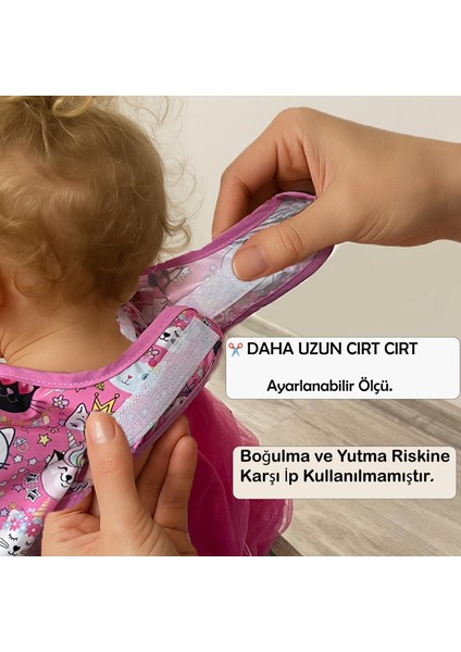 Uzun Kollu Mama Önlüğü - Pembe | Blw Uyumlu, Sıvı Geçirmez, Ipsiz Güvenli Tasarım indirimleri