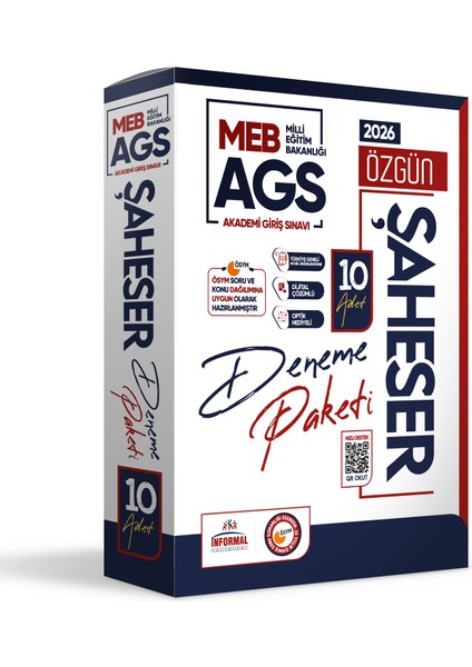 2026 Meb Ags Şaheser Deneme Paketi Yeni Sistem 10LU Kurumsal Çözümlü Deneme(Tg Mobil Değerlendirme) fiyatları