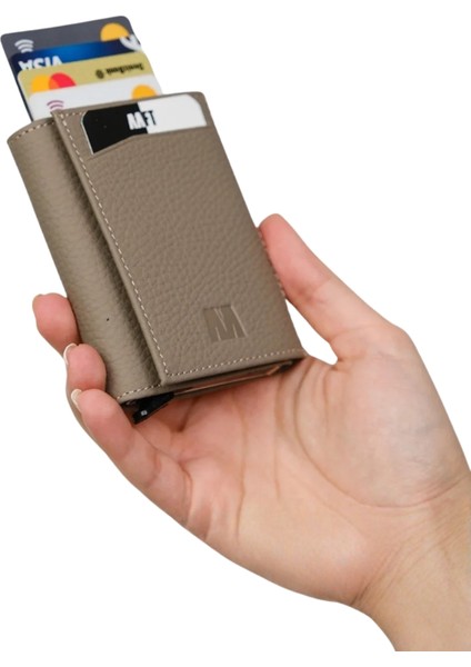 Hakiki Deri Erkek Mekanizmalı Cüzdan | Retro 2660