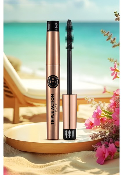 Triple Action Uzun-Kıvrık-Hacimli Görünüm Veren Ayarlanabilir Maskara (001) 8690604275588 indirimleri