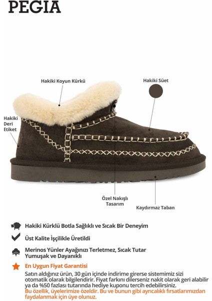 Kadın Hakiki Kürk Mini Bot 191160