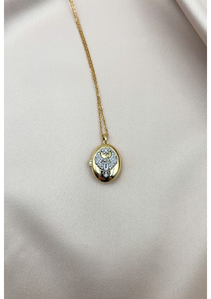 Fıora Kadın Çelik Kolye Şık Zarif Hediyelik