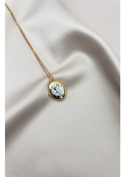 Fıora Kadın Çelik Kolye Şık Zarif Hediyelik