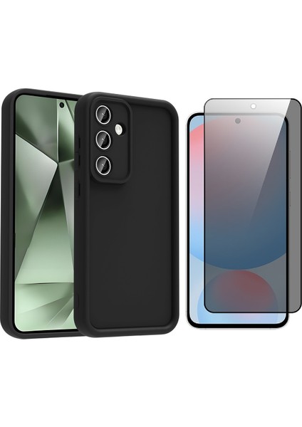 Samsung Galaxy A16 Kılıf Kamera Korumalı Zore Ananas Kapak + Hayalet Ekran Koruyucu