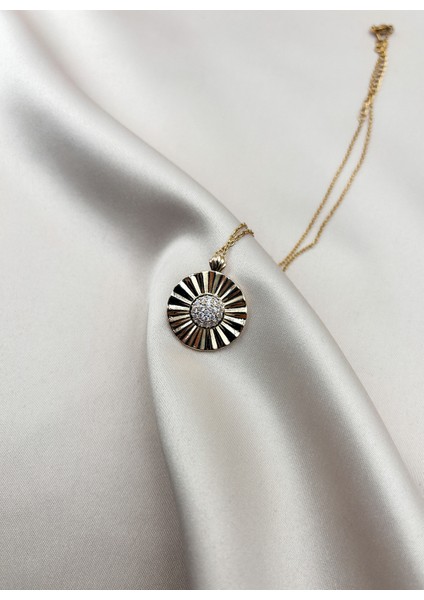 Fıora Gold Figür Kararmaz Çelik Kadın Kolye - Şık - Zarif