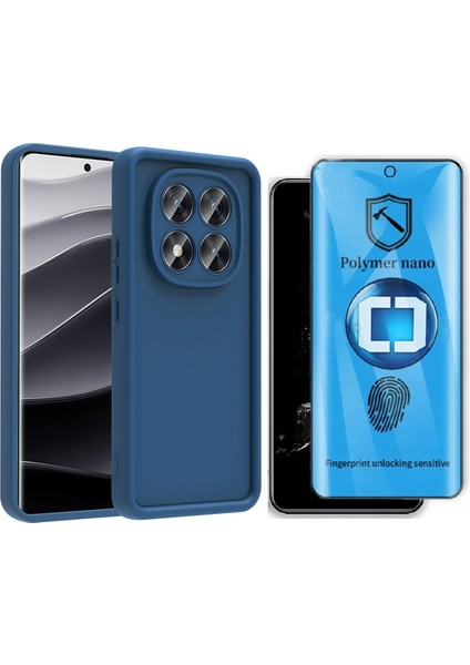 Xiaomi Redmi Note 14 Pro Plus Kılıf Kamera Korumalı Zore Ananas Kapak + Hayalet Ekran Koruyucu