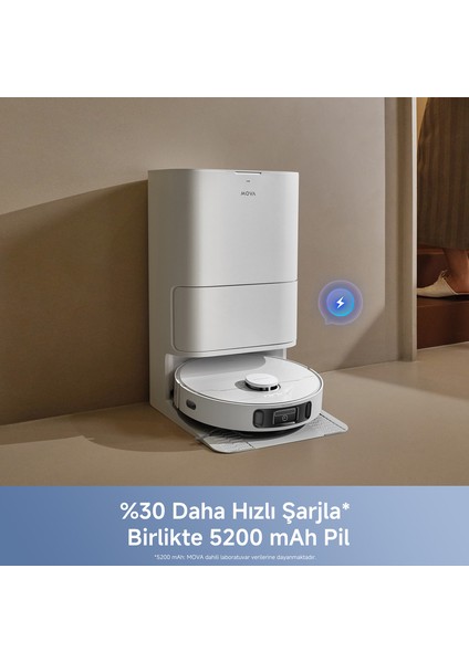 E40ULTRA Robot Süpürge 19.000 Pa Emiş Gücü